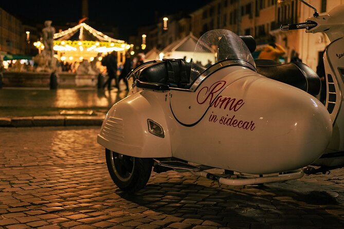 2h Xmas Lights Panoramic Vespa Sidecar Tour - Why a Vespa sidecar works so well in Rome