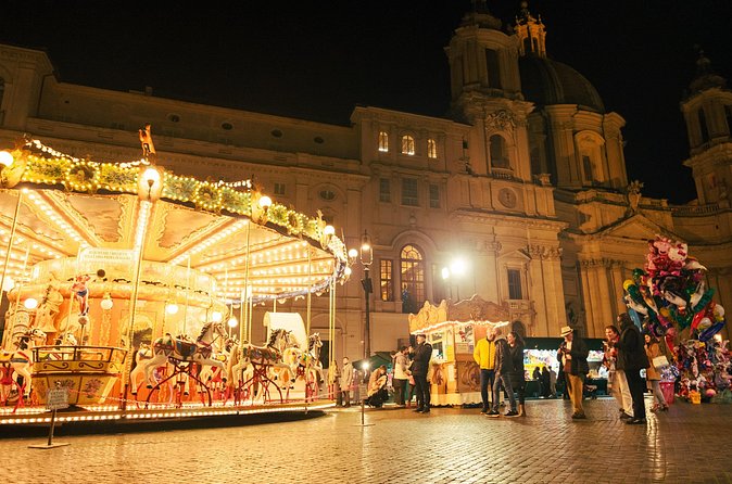 2h Xmas Lights Panoramic Vespa Sidecar Tour - Piazza del Popolo and Rome’s northern gateway