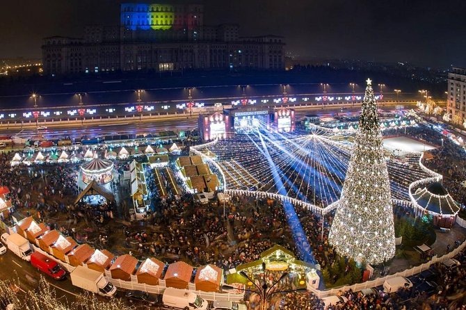 Bucharest: Tour of Christmas traditions & decorations - National Theatre boulevard and Bucharest’s brightest decorations