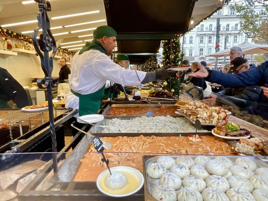 Budapest: Christmas Market Guided Walking Tour with Tastings - Meeting at the Opera House