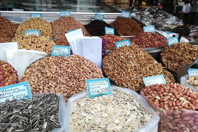 Christmas food and walking tour in Athens - Monastiraki, honey, olive oil, and souvlaki