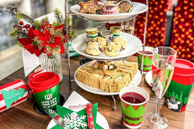 Christmas Lights Afternoon Tea Bus Tour - Prosecco, mulled wine, and a long tea list