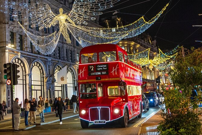 Christmas Lights Tour by Vintage Bus in London - Starting at Embankment, Stop 40B