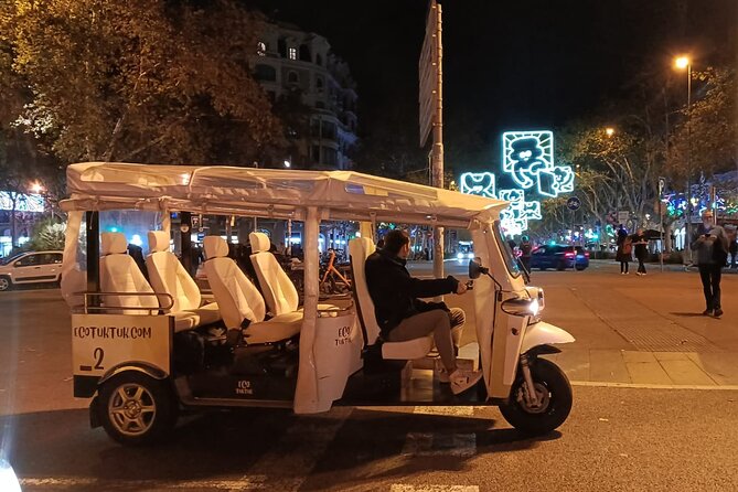Christmas Lights Tour of Barcelona in Private Eco Tuk Tuk - Winter comfort and practical limits