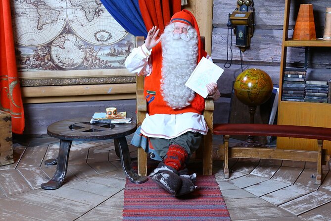 Daytour to Santa Claus Village, Reindeer and Husky Safaris, Photo, and Lunch - Santa’s Office and the framed photo