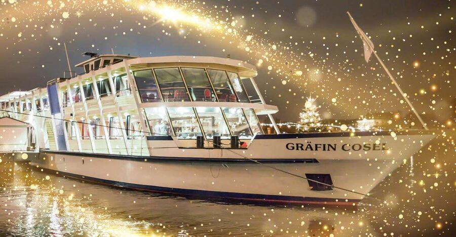 Dresden: Christmas Lunch - festive river cruise - A quiet Christmas route from Dresden to Pillnitz