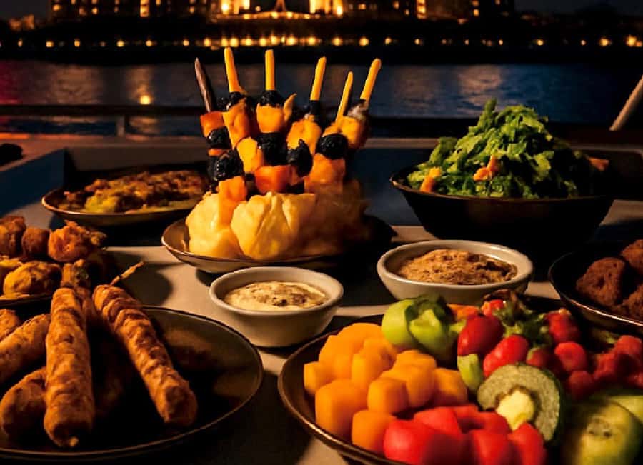 Dubai: New Year Eve Luxury Yacht Fireworks View & BBQ Cruise - The route: Ain Dubai and Jumeirah Beach Residence