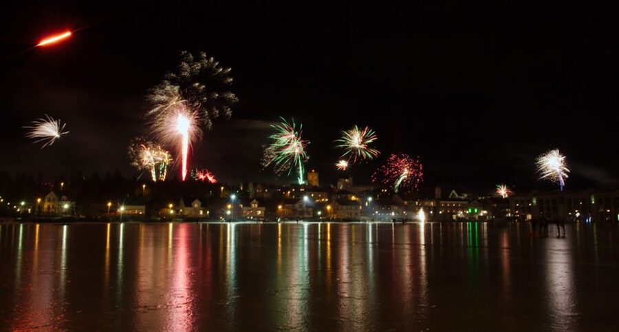From Reykjavik: New Years Fireworks by Boat - Finding Your View Across Three Observation Decks