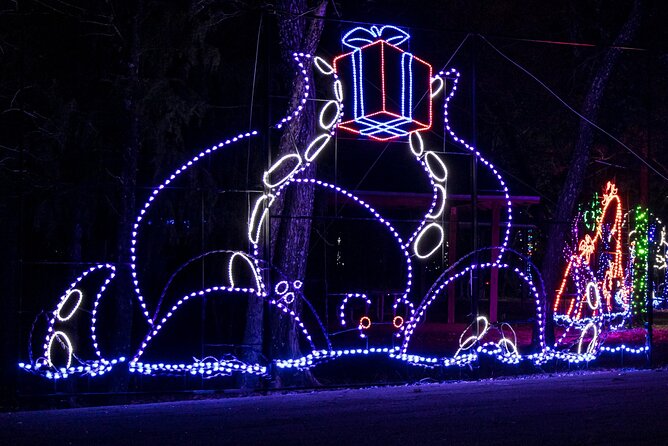 LIghts of Joy Christmas Light Drive-Thru - The music is not synchronized
