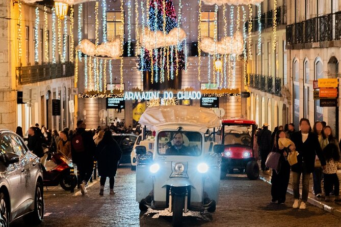 Lisbon Christmas Lights Tuk-Tuk Tour with Local Guide - Rossio Square and its Christmas market