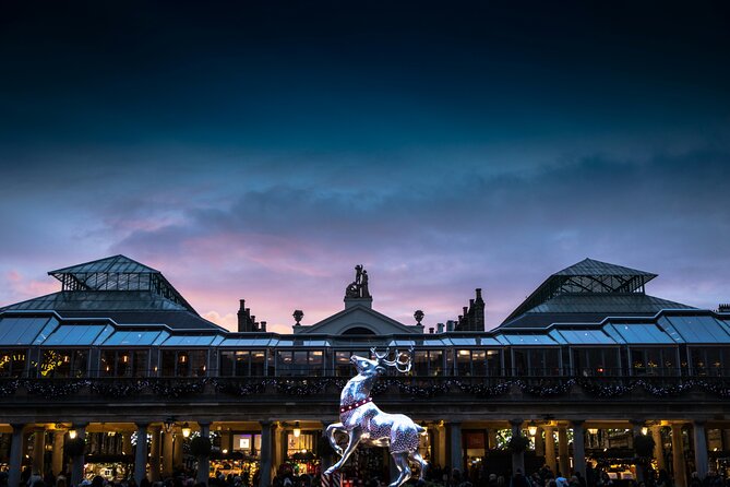 London Christmas Lights and Markets Walking Tour - Covent Garden begins with food