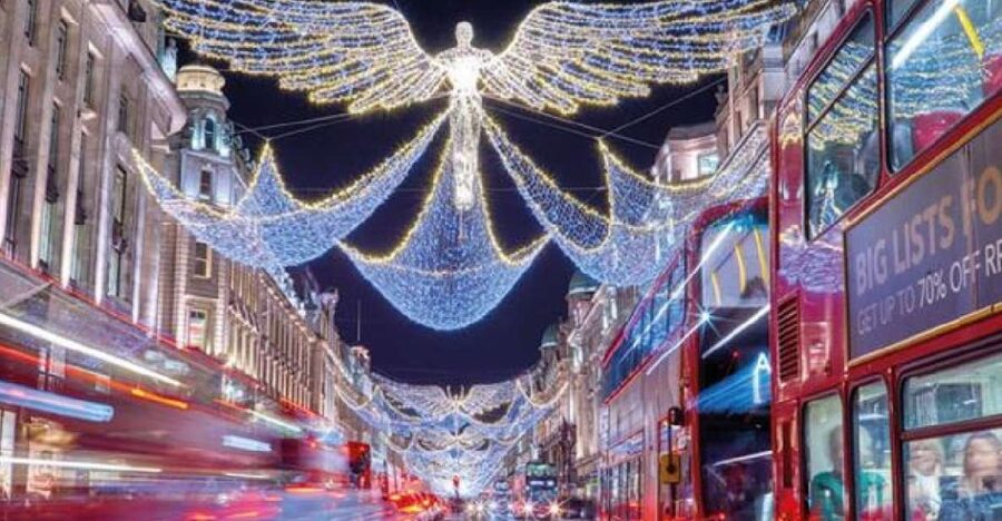 London: Christmas Lights Bus Tour With Live Guide - Big Ben and the London Eye after dark