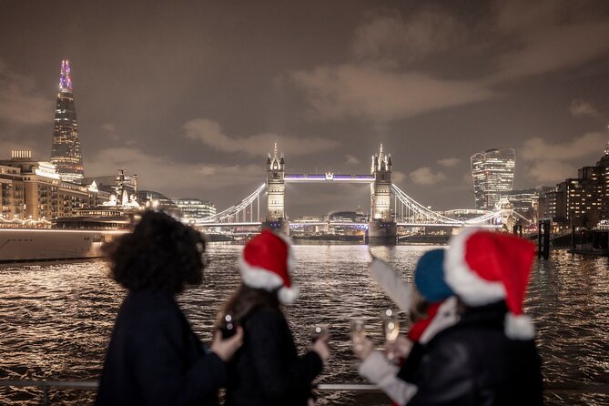 London: Christmas Party Dinner Cruise - The Thames views from Tower Bridge to Canary Wharf