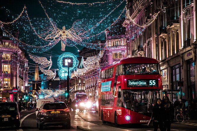 London Exclusive Christmas Lights Guided Tour by Black Cab - Bond Street and Hamleys: luxury beside childhood fun