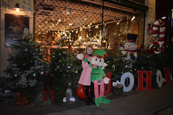 London Private Christmas Lights Taxi Tour with Pick Up - Bond Street supplies polished window displays