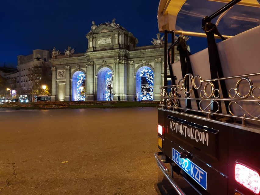 Madrid: Private Christmas Lights Tour by Eco Tuk-Tuk - Starting at Calle de Antonio Maura 13