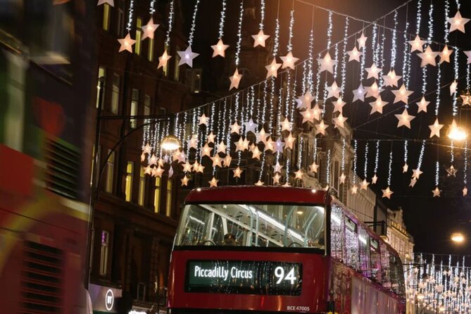 Magical London Christmas Lights Walking Tour with a Londoner - Piccadilly Circus adds the city’s bright side