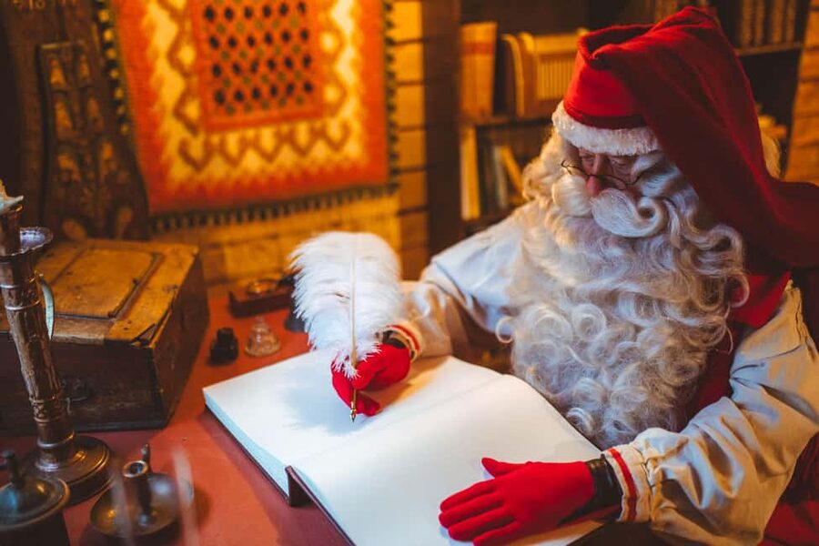 Magical Private Santa Visit, Reindeer Ride & Elf Workshops - Making a Christmas card and learning elf moves