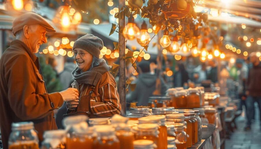 Munich Premium Christmas Market Hopping with Sightseeing Tour - Hofgarten adds lights, architecture, and breathing room