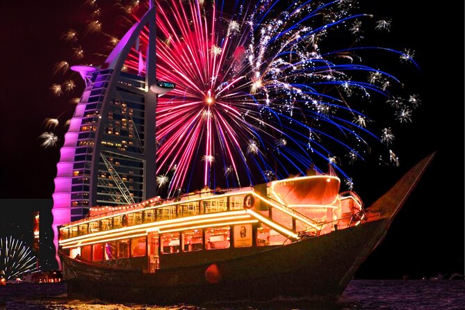 New Year Cruise with Burj Al-Arab Fireworks View - A New Year’s Eve View From the Water