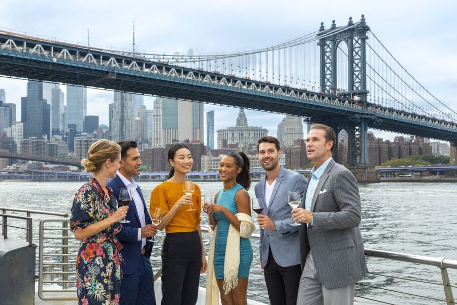 NYC: Christmas Day Buffet Brunch or Dinner Harbor Cruise - Music, games, and the mood onboard