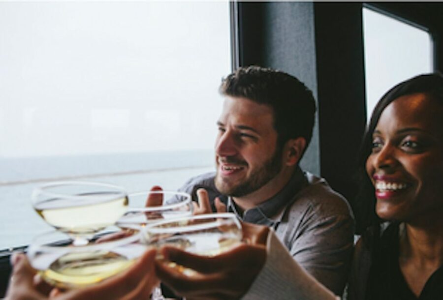 Philadelphia: Christmas Eve Gourmet Brunch or Dinner Cruise - Views from the dining decks and rooftop