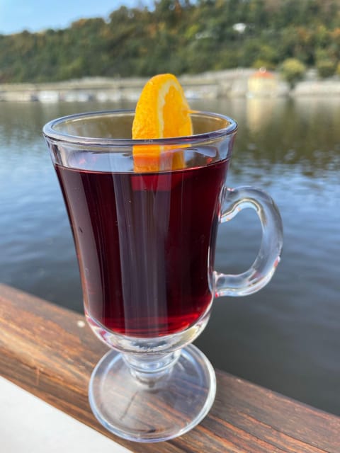 Prague: Advent Boat Cruise with Sweets and Hot Drinks - Boarding the Maria Croon at Pier 16