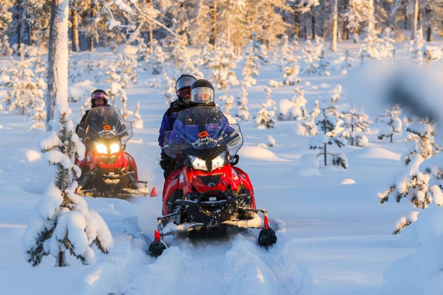 Rovaniemi: Santa’s Village & Snowmobiling to Reindeer Farm - Lunch keeps the schedule moving