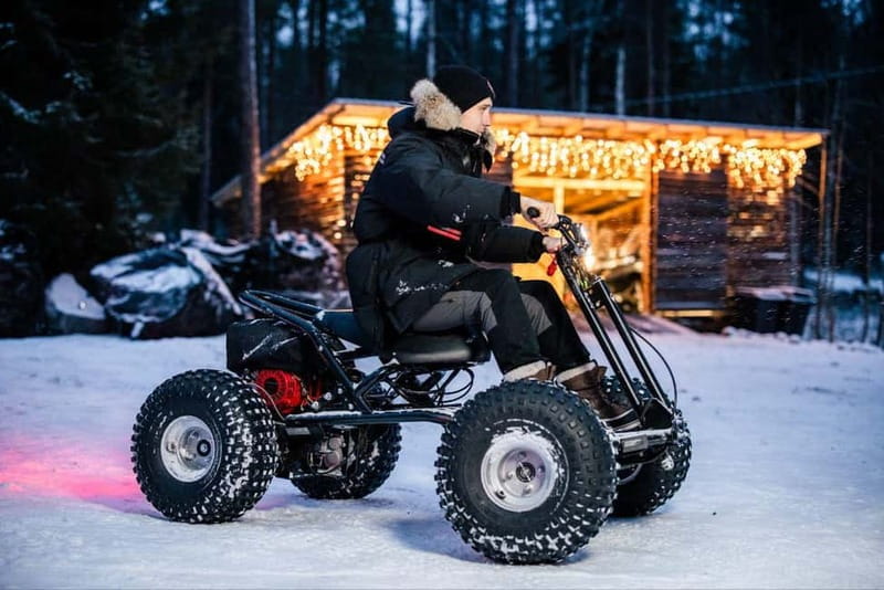 Rovaniemi: Santa Village Tour+Lunch In Glass Igloo+Scooters - A five-hour Arctic day with several different moods