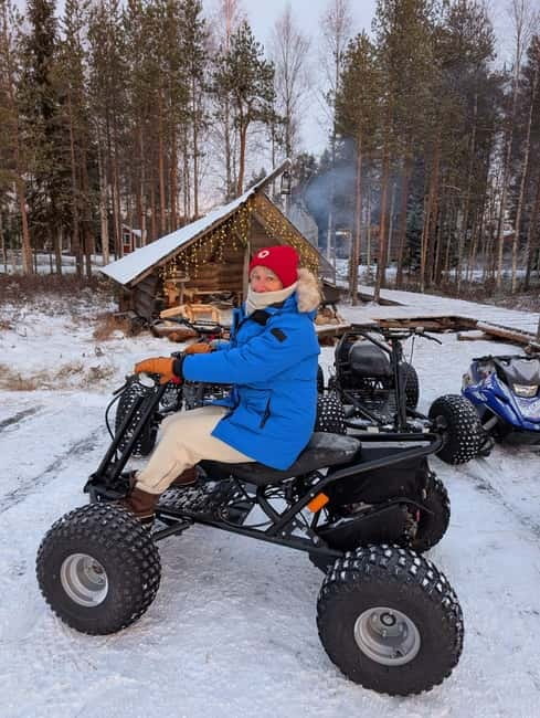 Rovaniemi: Santa Village Tour+Lunch In Glass Igloo+Scooters - VIP transport and the value of a private group