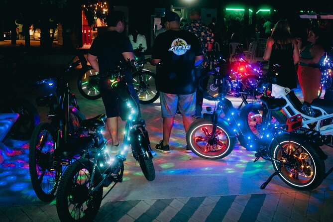 Semi-Private Christmas Edition Twilight Glow E-Bike Oranjestad - From Eagle Beach toward Oranjestad