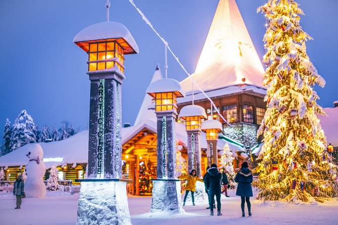 Trip to Arctic Circle, Santa Claus Village and Santas Reindeer - Meeting Santa and finding the reindeer