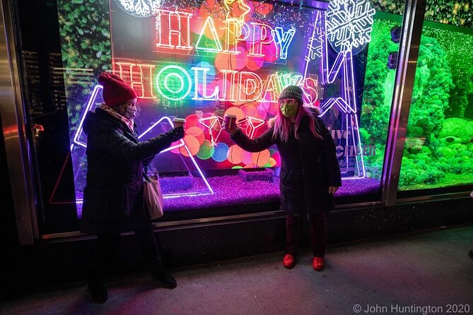 Ultimate NYC Christmas Lights At Night Walking Tour - Fifth Avenue brings the biggest window displays