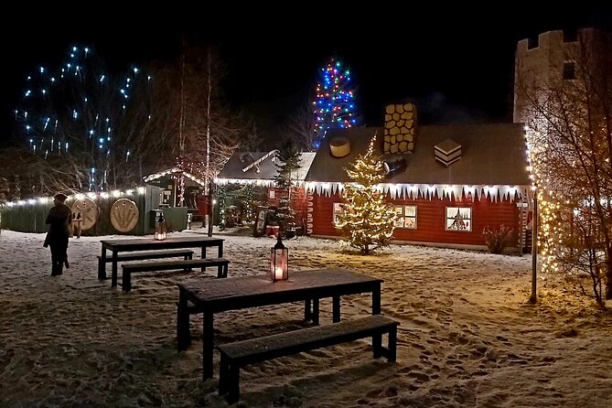 Winter Combo Godafoss Christmas House and The Forest Lagoon - Leaving Akureyri for snowy Godafoss